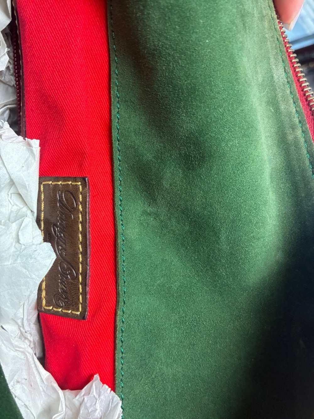 Dooney & Bourke Florentine Vachetta Large Satchel - Leather - Like New - Picture 4 of 8